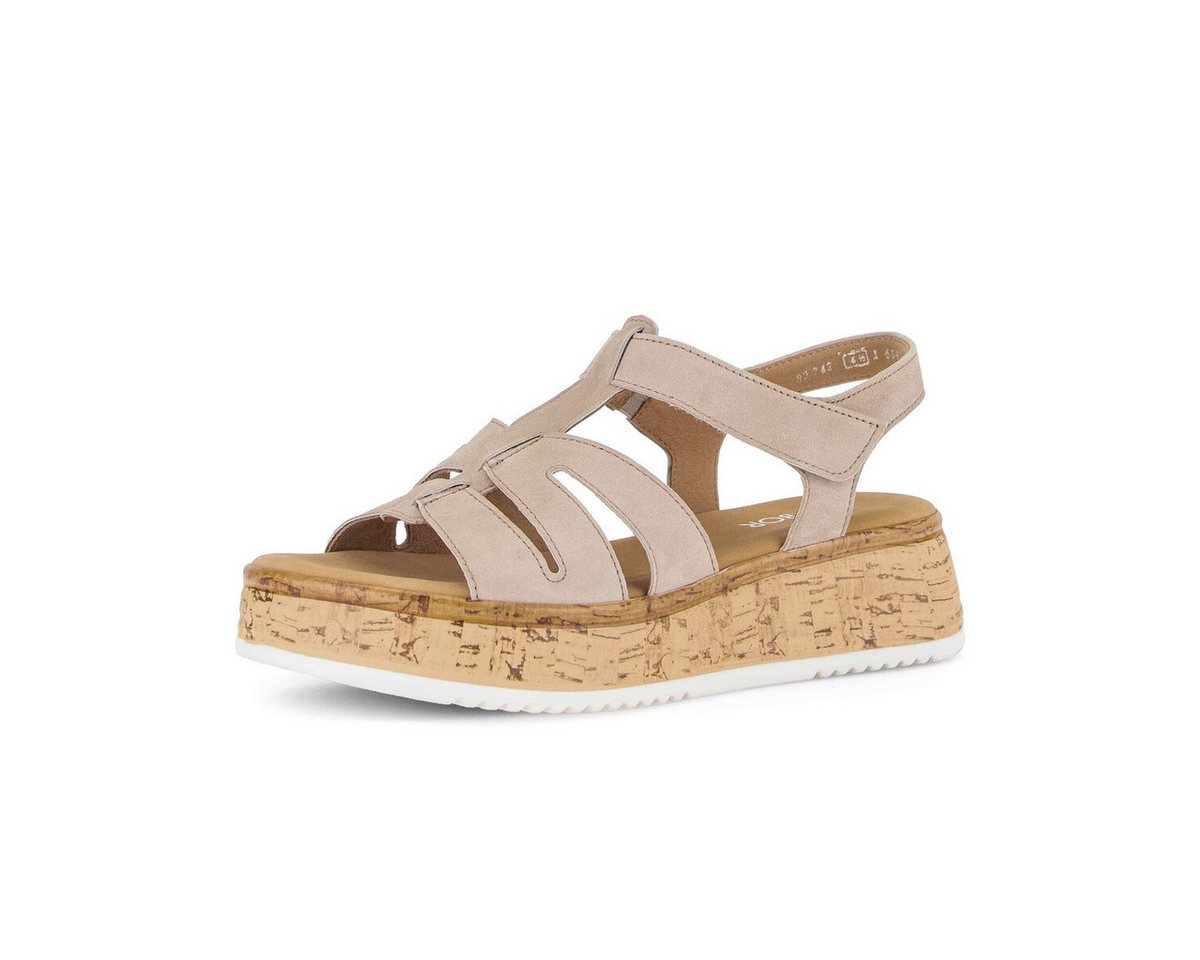 Gabor Plateau Sandale Plateausandaletten (beige)