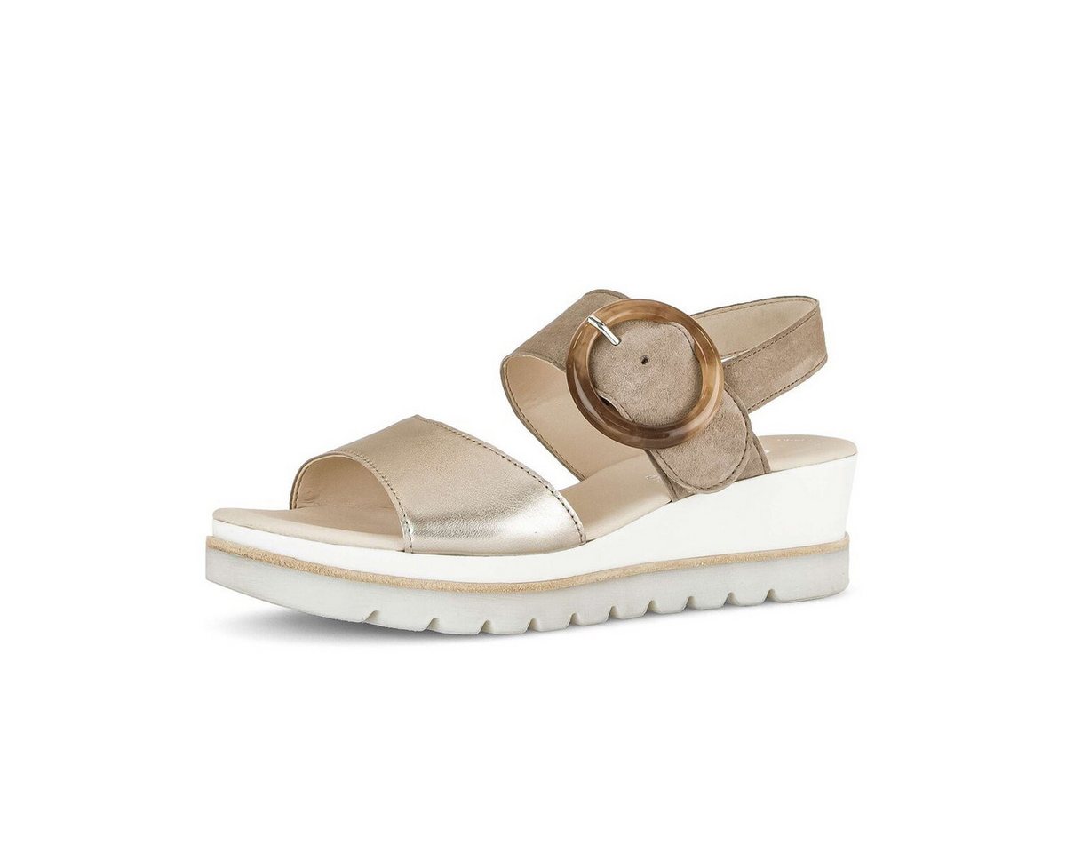 Gabor Plateau Sandale Plateausandaletten (beige)
