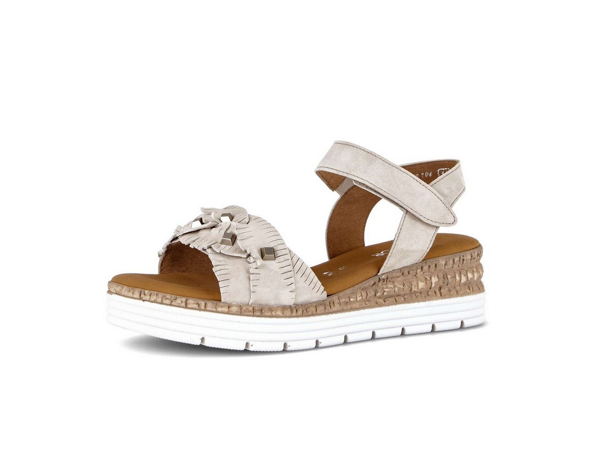 Gabor Plateau Sandale Plateausandaletten (beige)