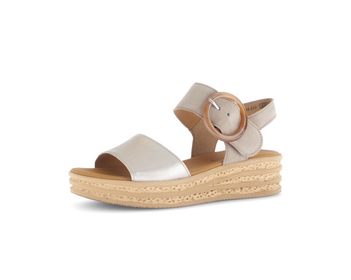 Gabor Plateau Sandale Plateausandaletten (beige)