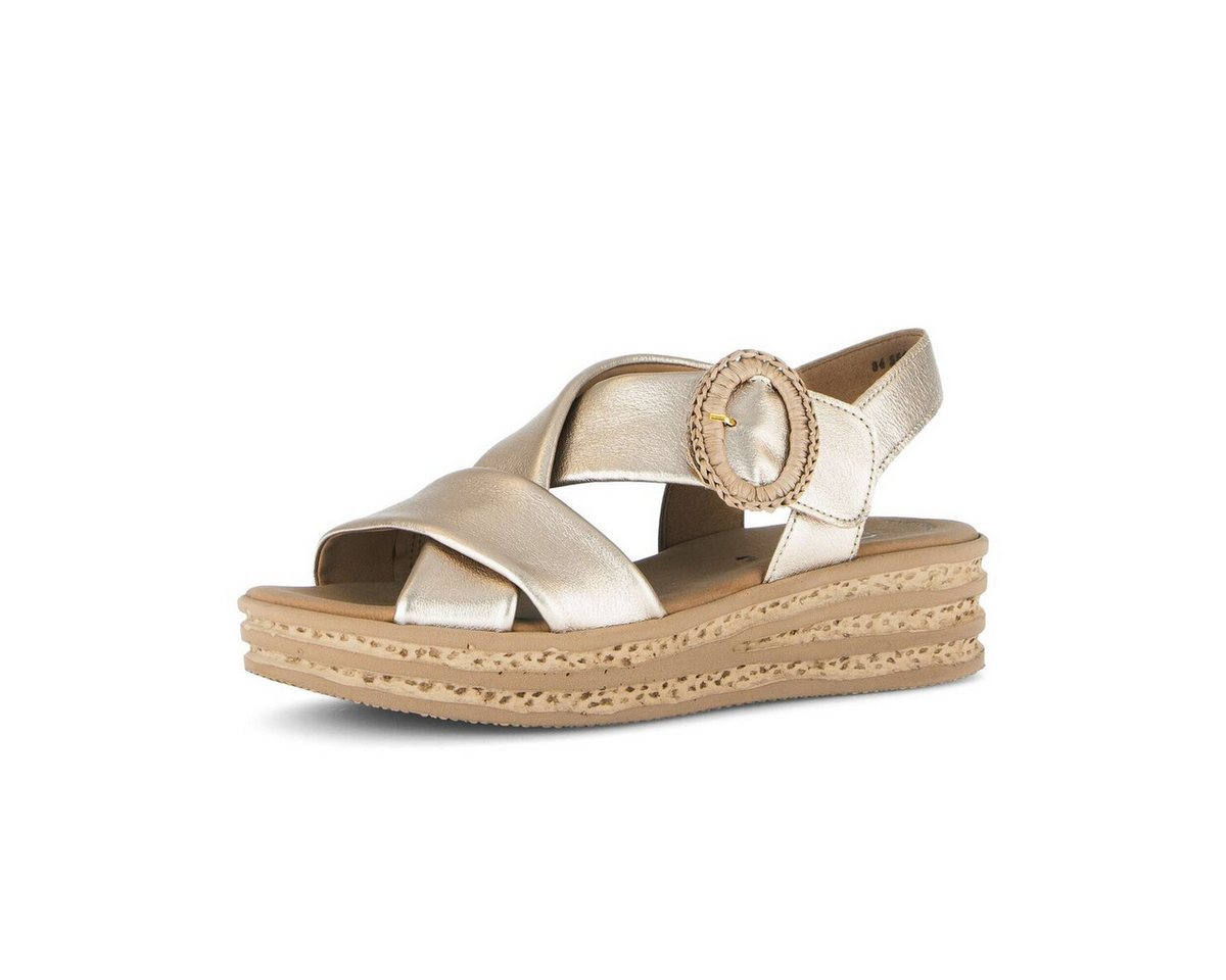 Gabor Plateau Sandale Plateausandaletten (gold)