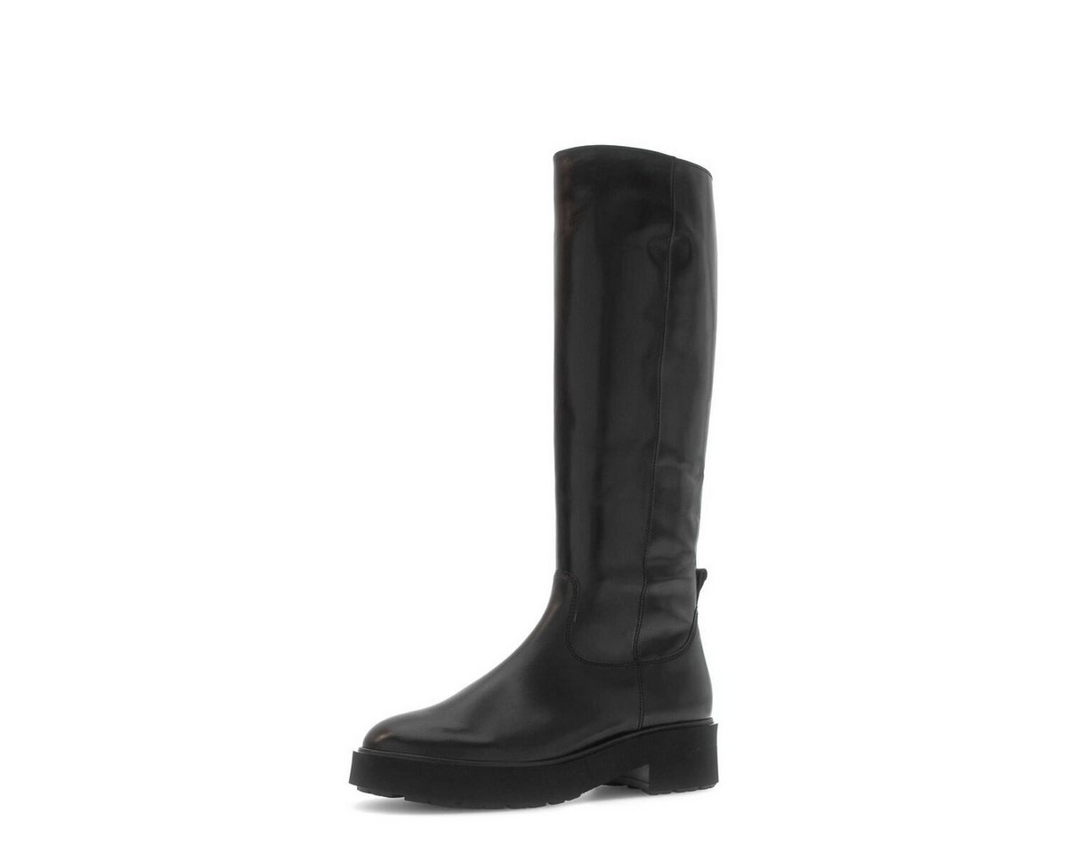Gabor Plateau Stiefel Glattleder Plateaustiefel (schwarz)