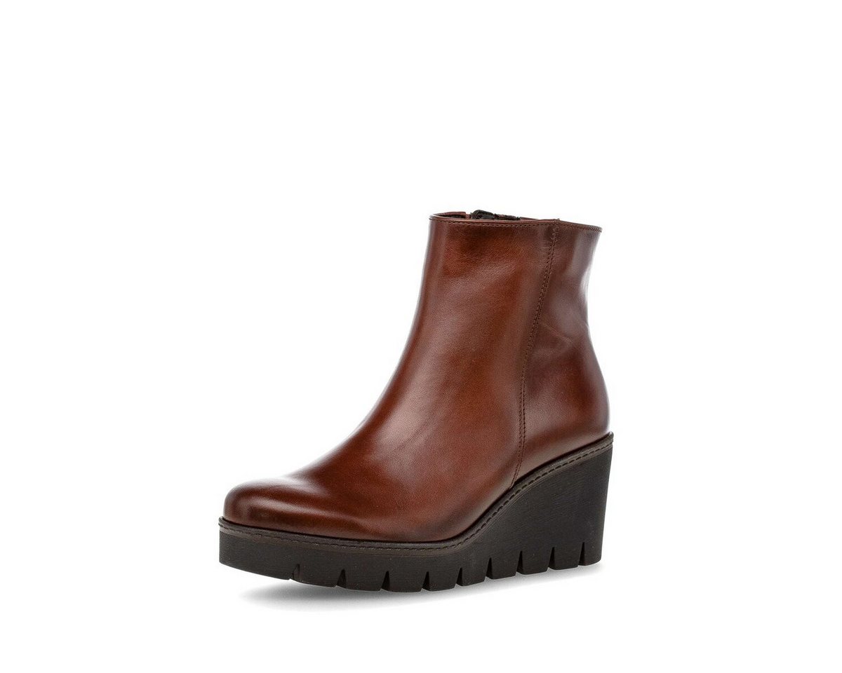 Gabor Plateau Stiefelette Glattleder Plateaustiefelette (braun)