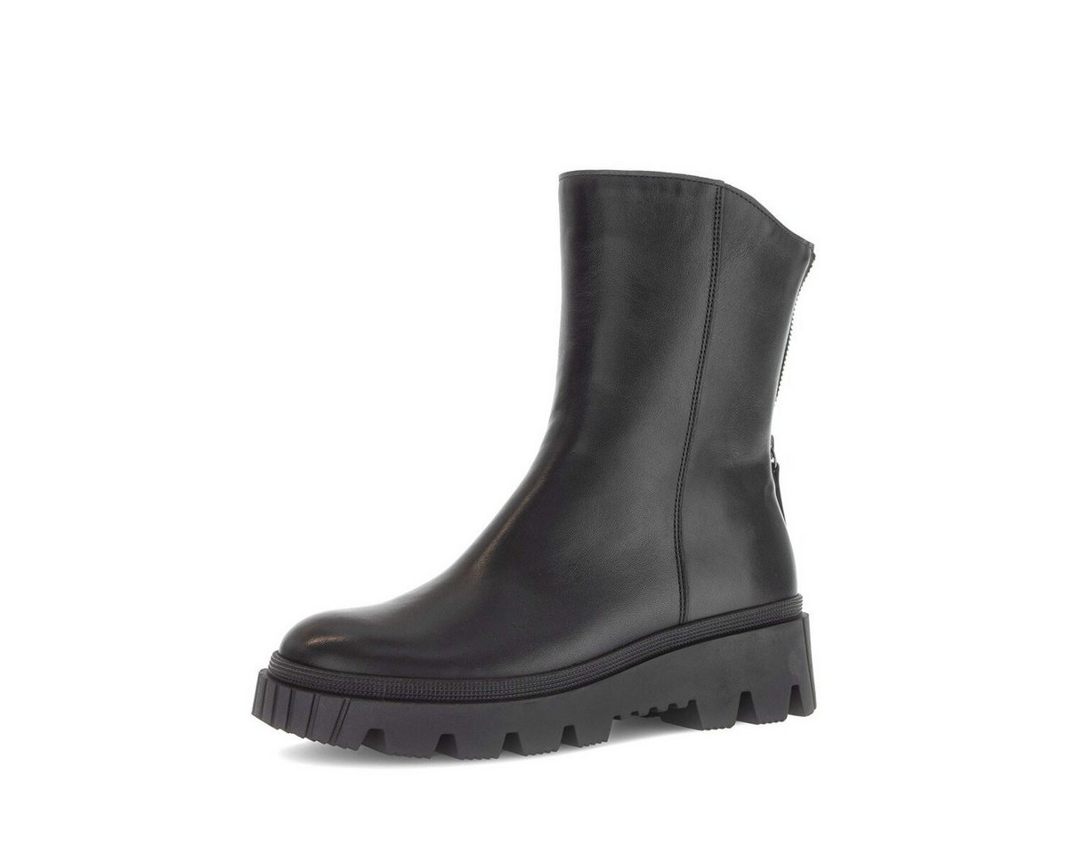 Gabor Plateau Stiefelette Glattleder Plateaustiefelette (schwarz)