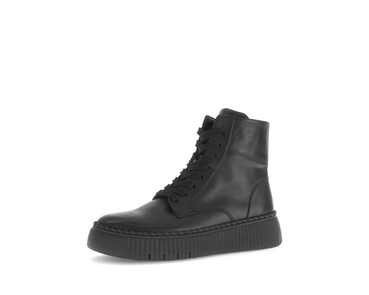 Gabor Plateau Stiefelette Glattleder Plateaustiefelette (schwarz)