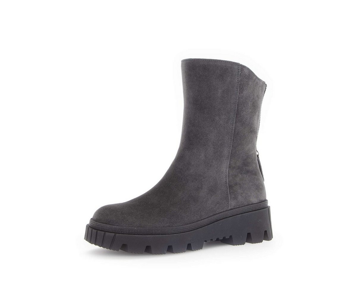 Gabor Plateau Stiefelette Materialmix Leder/Lederimitat Plateaustiefelette (grau)