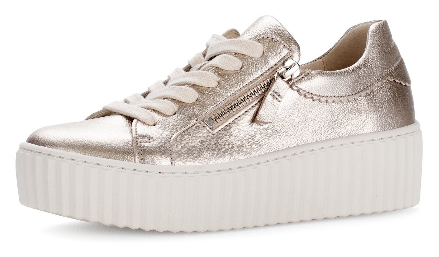 Gabor Plateausneaker, Freizeitschuh, Halbschuh, Schnürschuh mit Best Fitting-Ausstattung