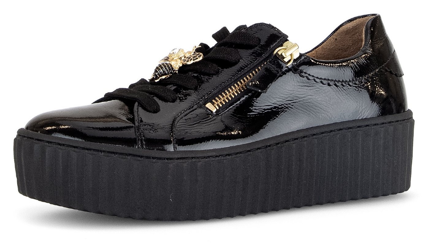 Gabor Plateausneaker mit Best Fitting-Ausstattung, Freizeitschuh, Halbschuh, Schnürschuh