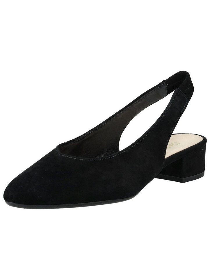 Gabor Pumps Veloursleder Slingpumps (schwarz)