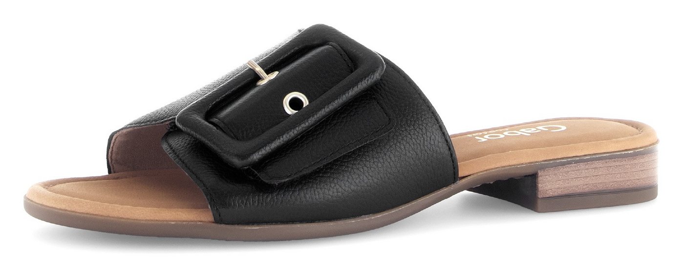 Gabor RHODOS Pantolette, Blockabsatz, Sommerschuh, Komfortschuh in Weite G (weit)