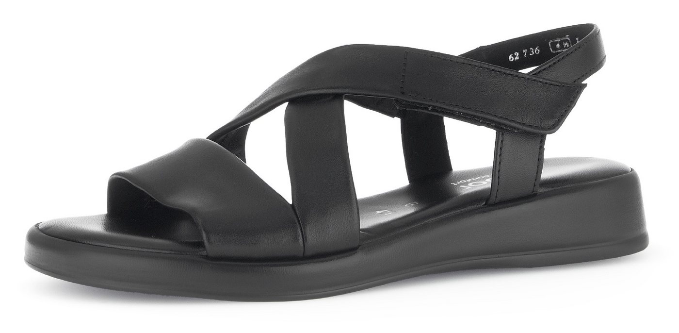 Gabor RHODOS Riemchensandale, Keilsandalette, Sommerschuh, Komfortschuh in Weite G (weit)