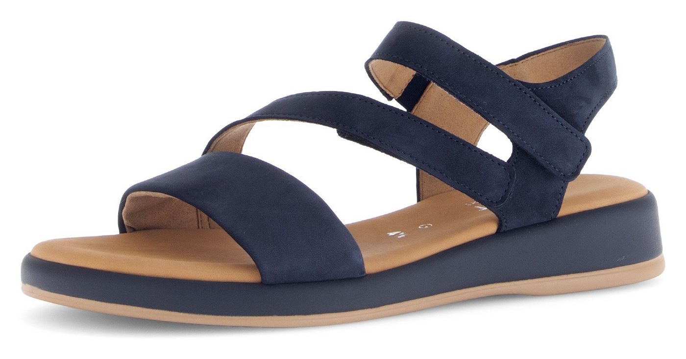 Gabor RHODOS Riemchensandale, Sommerschuh, Sandalette, Keilabsatz, in Bequemweite G (weit)