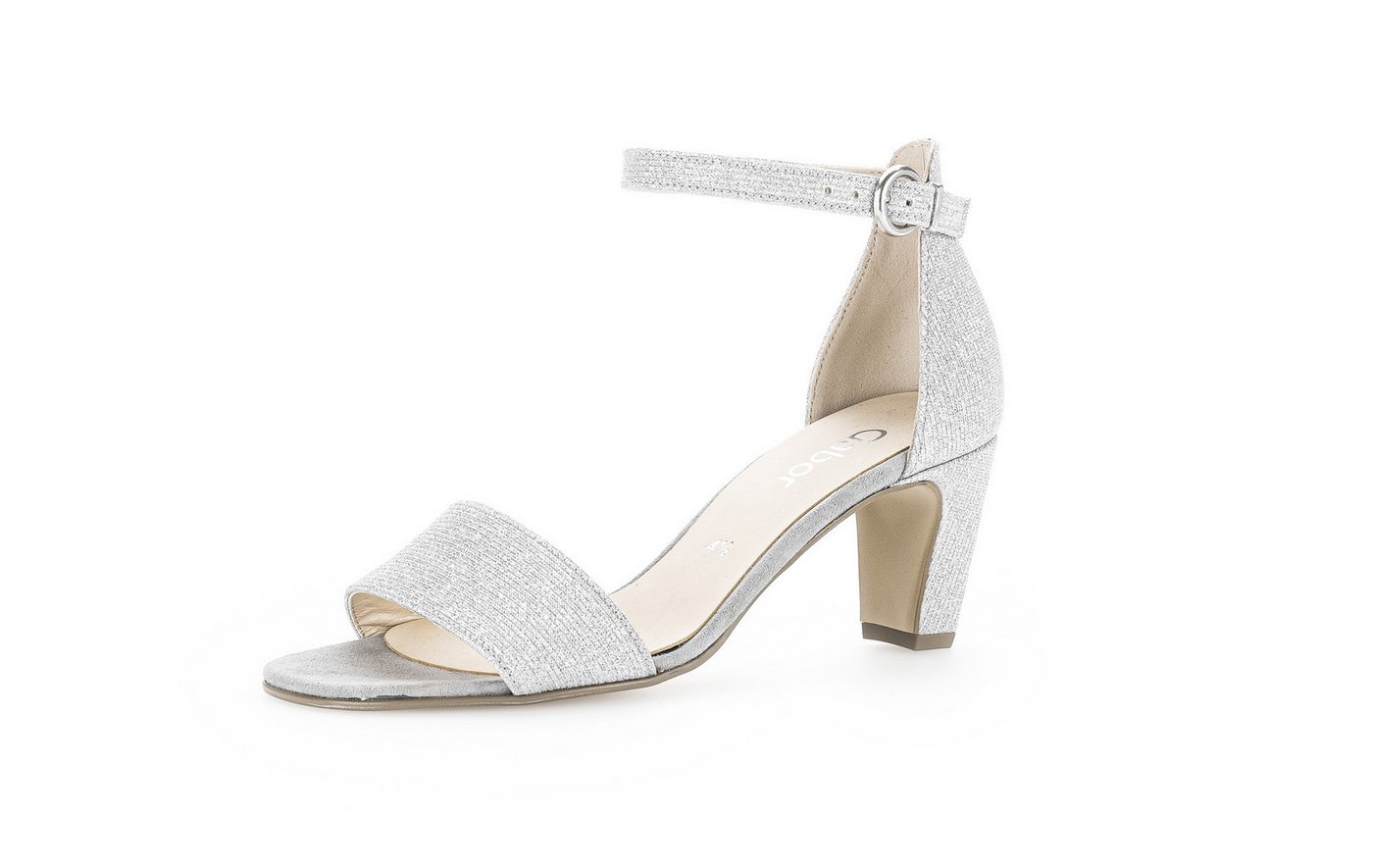 Gabor Riemchensandale (silber/grau)