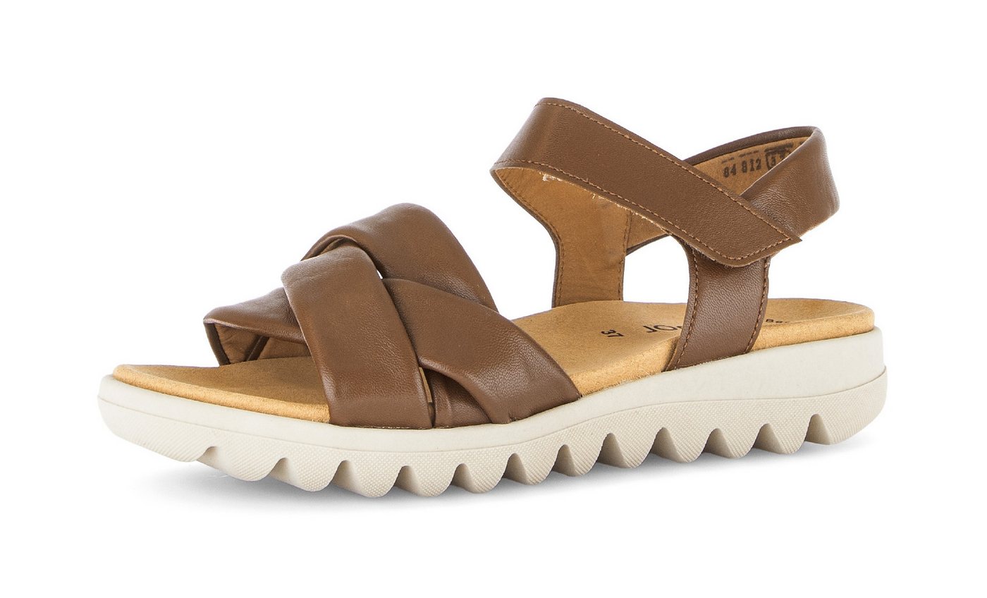 Gabor Riemchensandale, Sommerschuh, Keilsandalette, Bequemschuh mit Klettverschluss