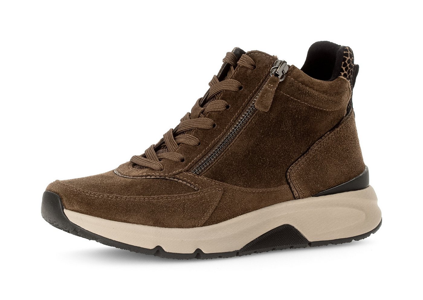 Gabor Rollingsoft Keilsneaker, Freizeitschuh, Schnürschuh, Schnürboots mit herausnehmbarem Fußbett