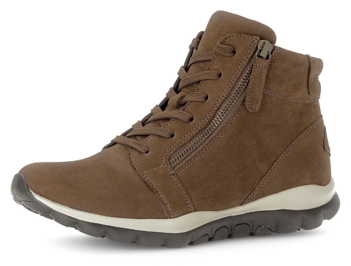 Gabor Rollingsoft Schnürboots, Keilabsatz, Komfortboots mit profilierter Gummilaufsohle
