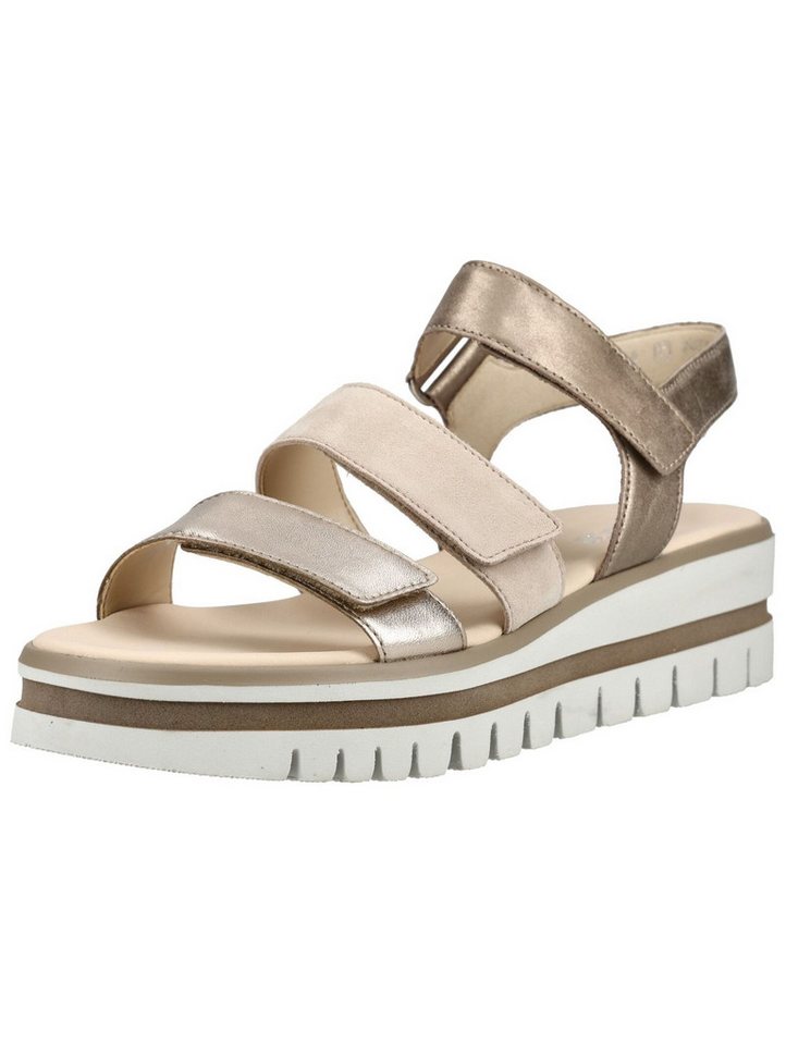 Gabor Sandalen Glattleder Plateausandaletten (gold)
