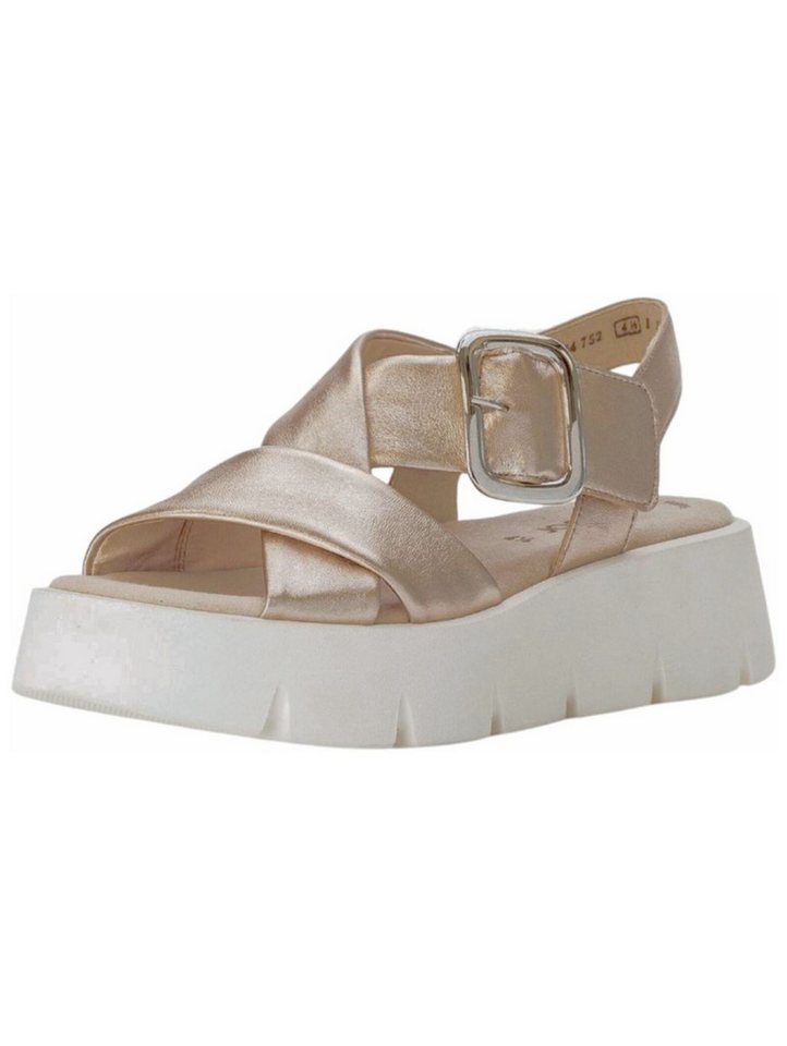 Gabor Sandalen Leder Keilsandalette (beige)
