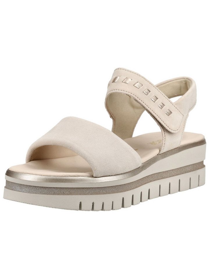 Gabor Sandalen Leder Keilsandalette (beige)
