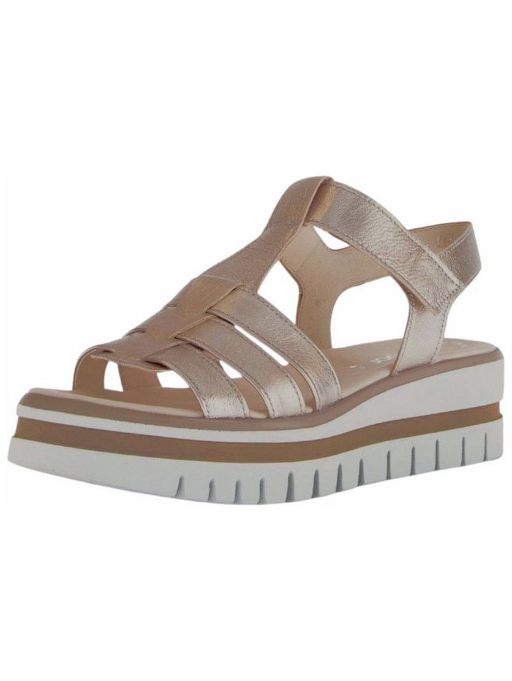 Gabor Sandalen Leder Keilsandalette (beige)