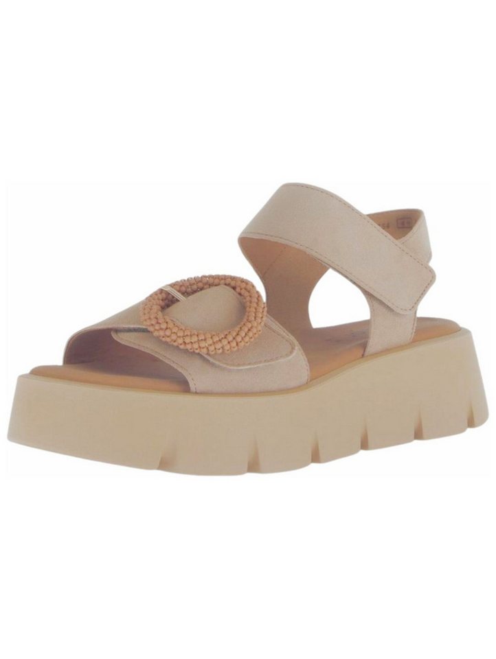 Gabor Sandalen Leder Keilsandalette (Caramel)