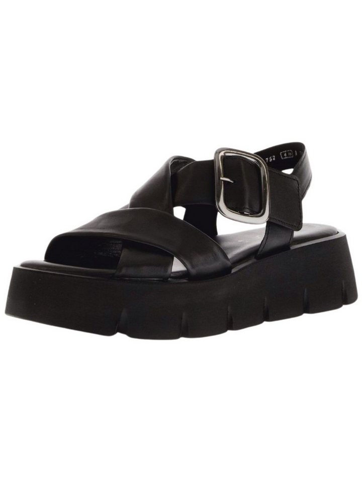 Gabor Sandalen Leder Keilsandalette (schwarz)