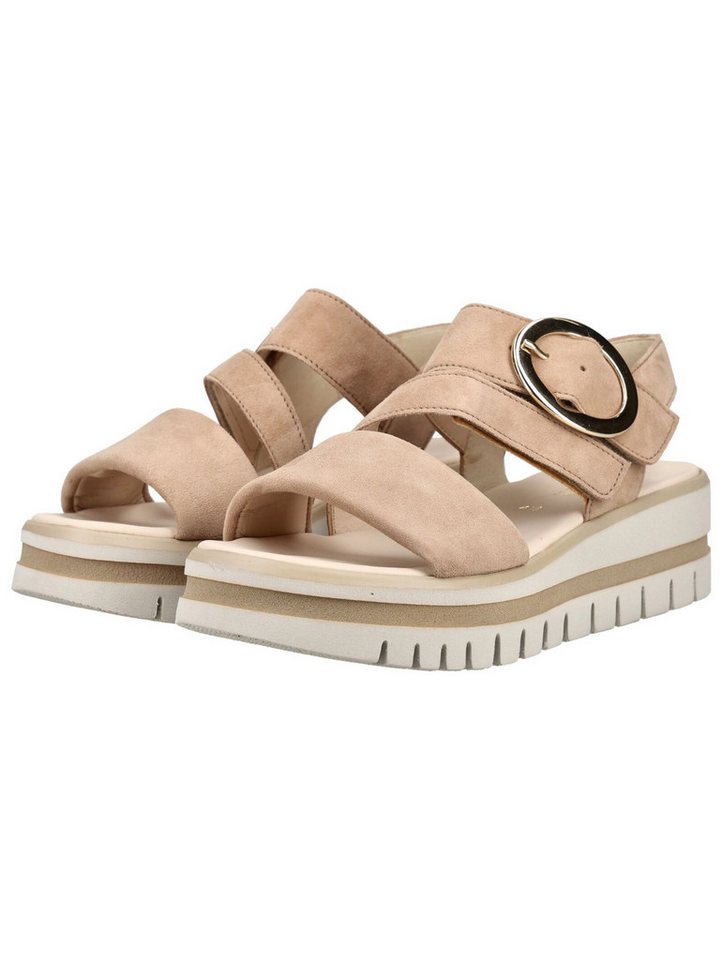 Gabor Sandalen Leder Plateausandaletten (beige)
