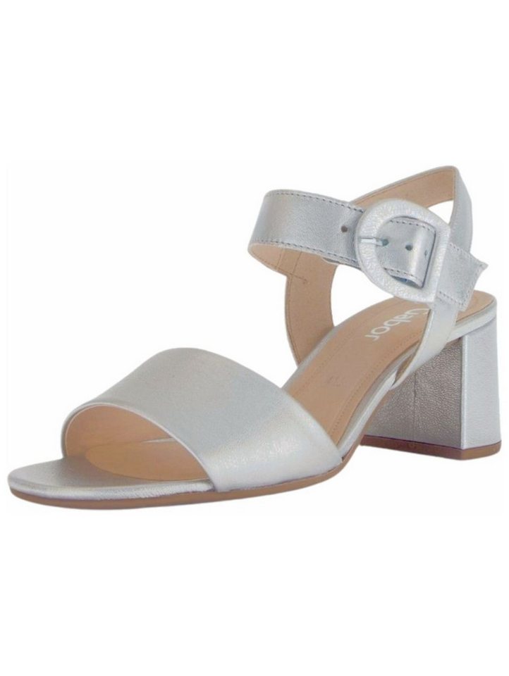 Gabor Sandalen Leder Riemchensandale (silber)