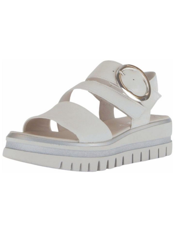 Gabor Sandalen Nappaleder Keilsandalette (beige)
