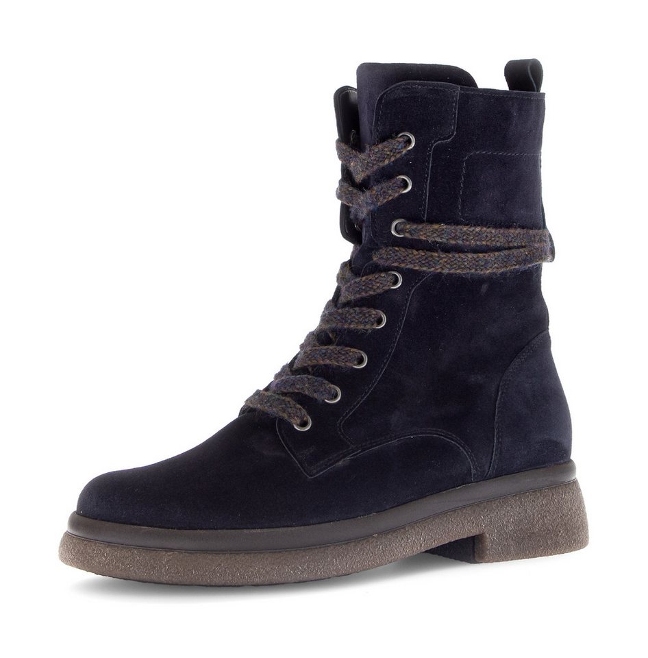 Gabor Schnürboots, Blockabsatz, Schnürstiefelette mit Innenreißverschluss, G-Weite