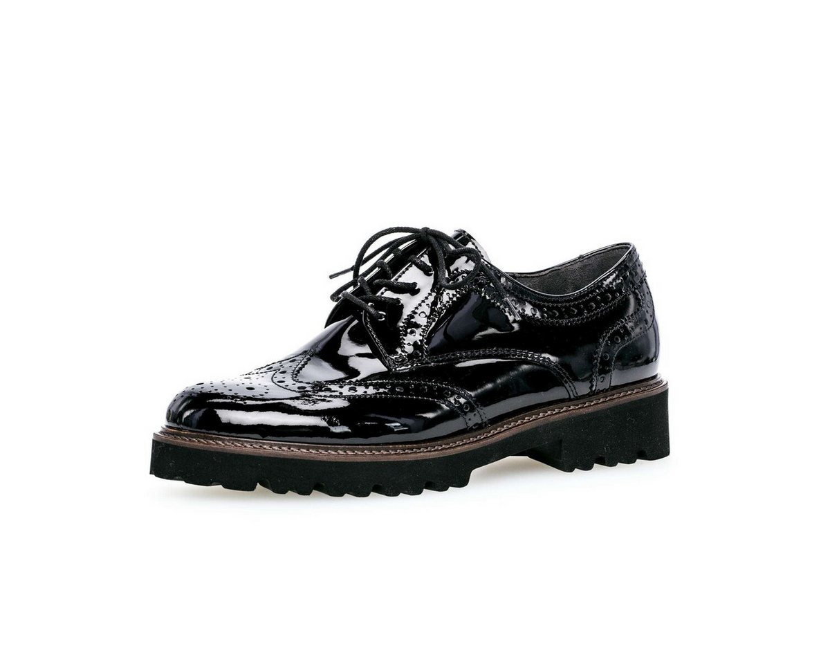 Gabor Schnürschuh Lackleder Schnürschuh