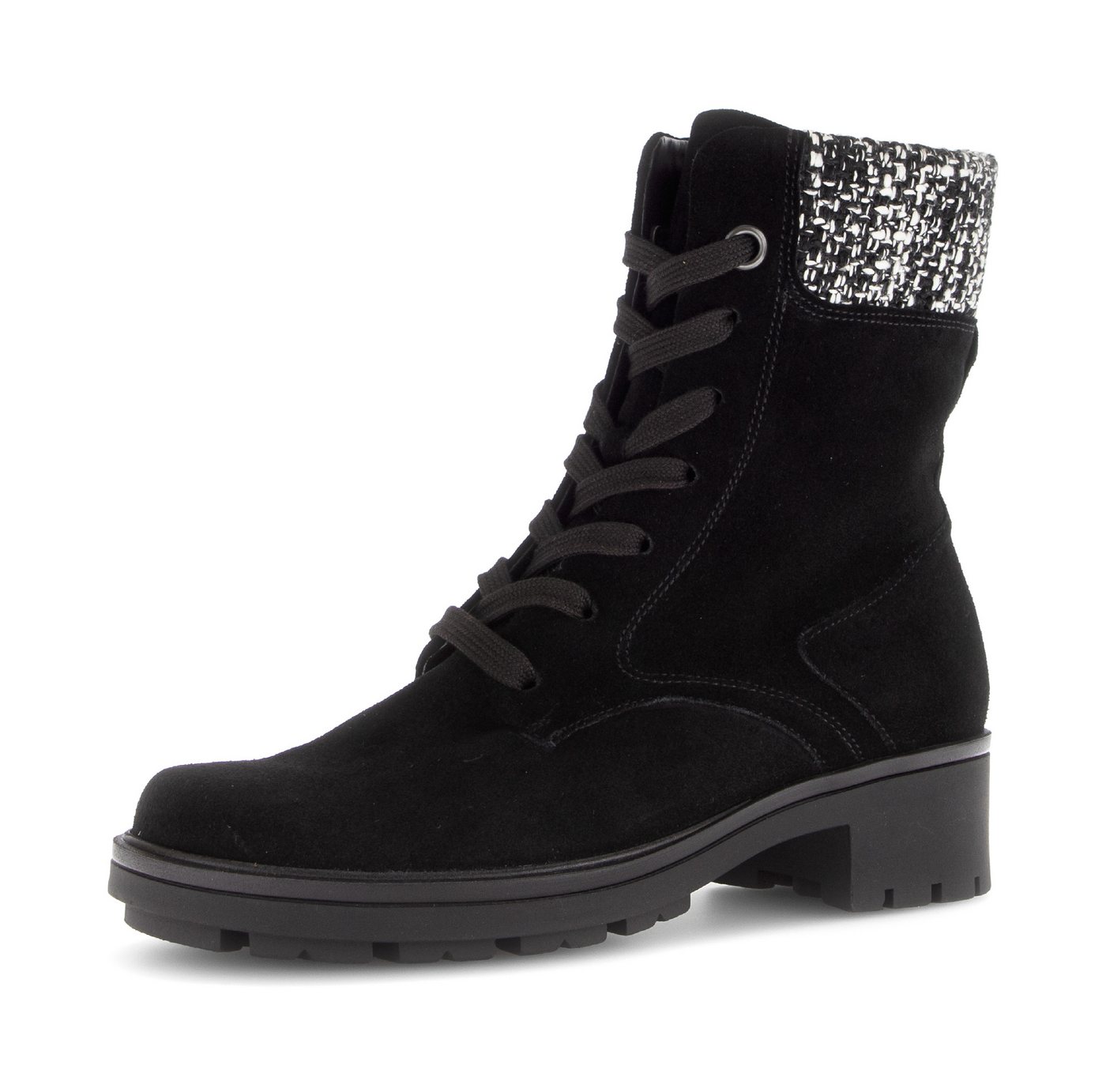 Gabor Schnürstiefelette, Blockabsatz, Schnürboots in Bequemweite G (weit)