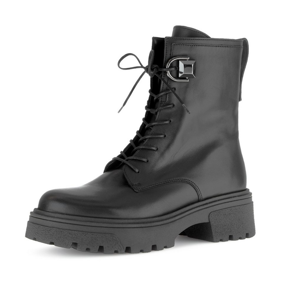 Gabor Schnürstiefelette, Blockabsatz, Schnürboots mit Best Fitting-Ausstattung