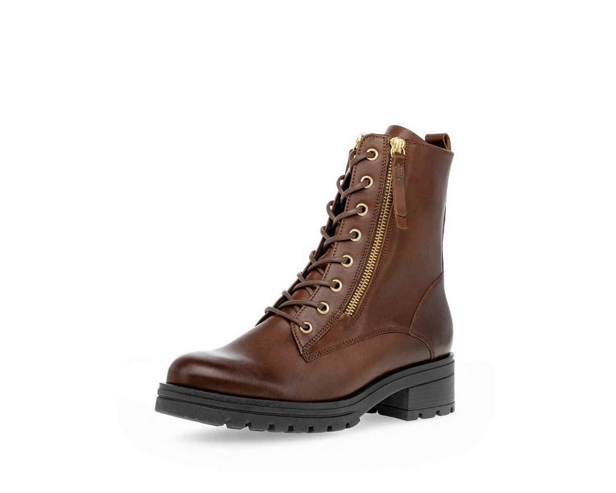 Gabor Schnürstiefelette Glattleder Schnürstiefelette (braun)