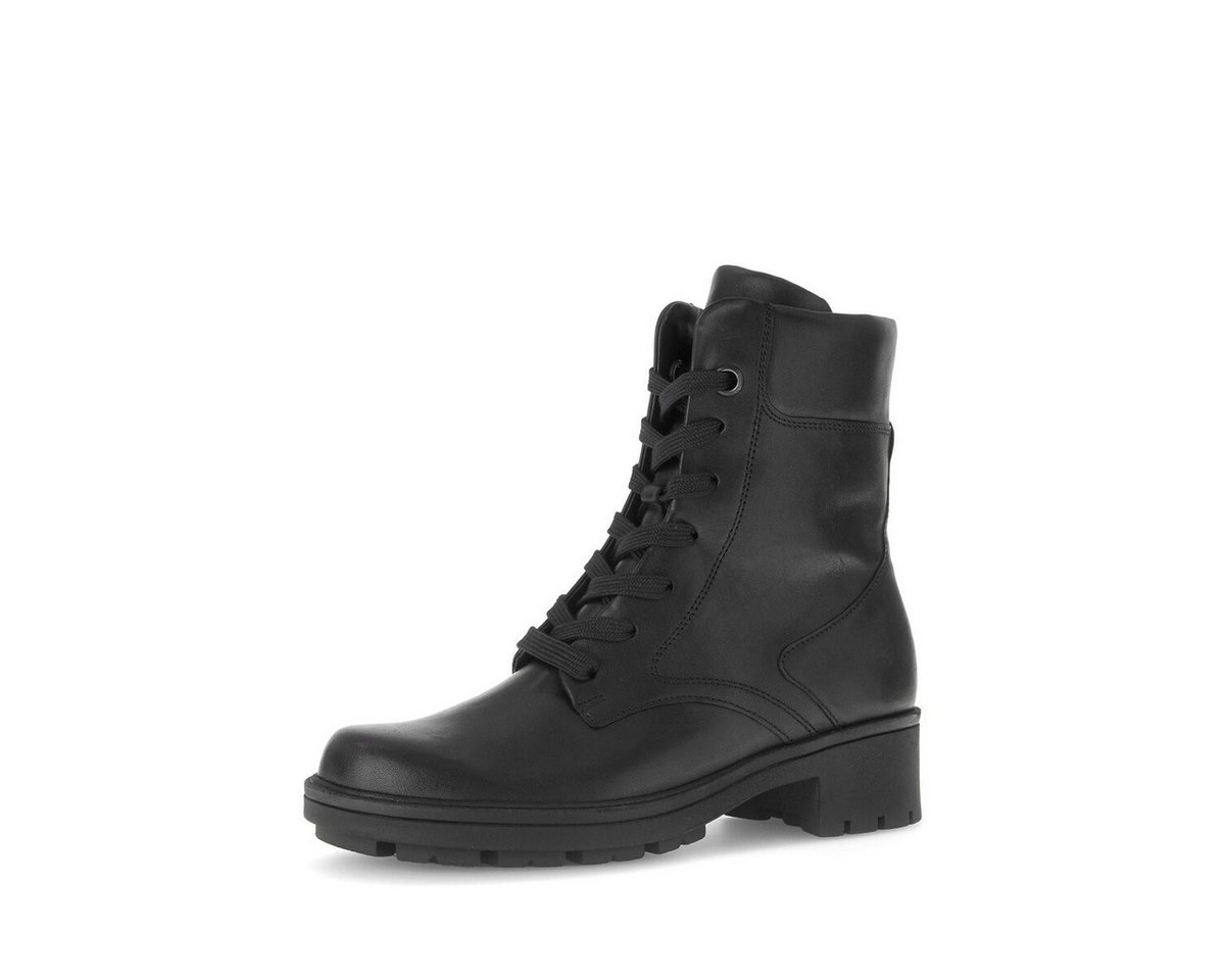 Gabor Schnürstiefelette Glattleder Schnürstiefelette (schwarz)