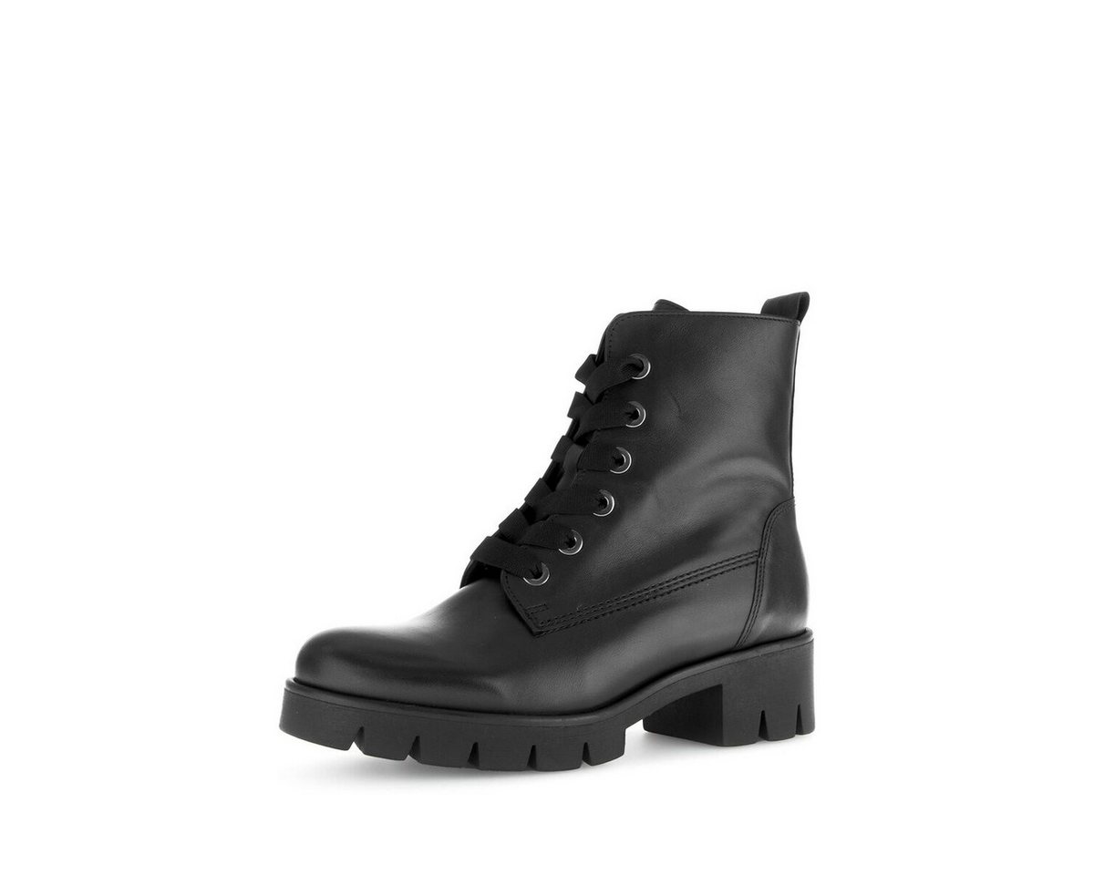 Gabor Schnürstiefelette Glattleder Schnürstiefelette (schwarz)