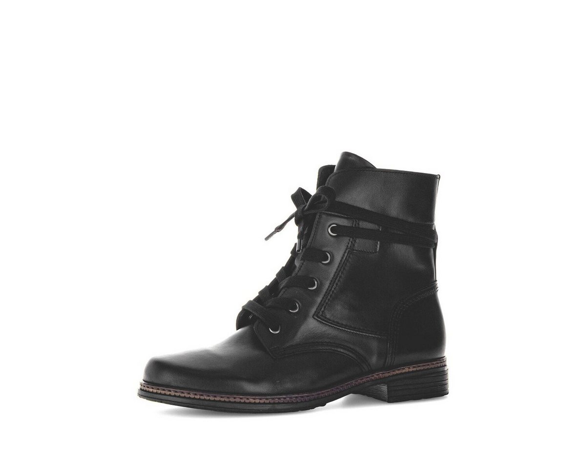 Gabor Schnürstiefelette Glattleder Schnürstiefelette (schwarz)