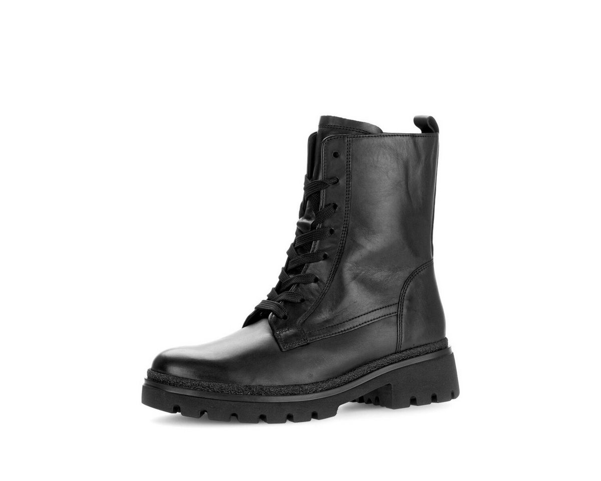 Gabor Schnürstiefelette Glattleder Schnürstiefelette (schwarz)