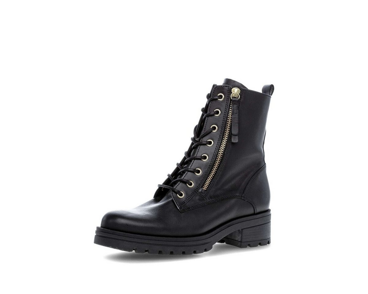 Gabor Schnürstiefelette Glattleder Schnürstiefelette (schwarz)