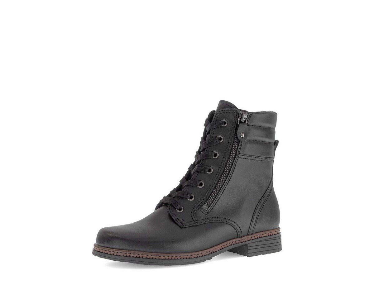 Gabor Schnürstiefelette Glattleder Schnürstiefelette (schwarz)