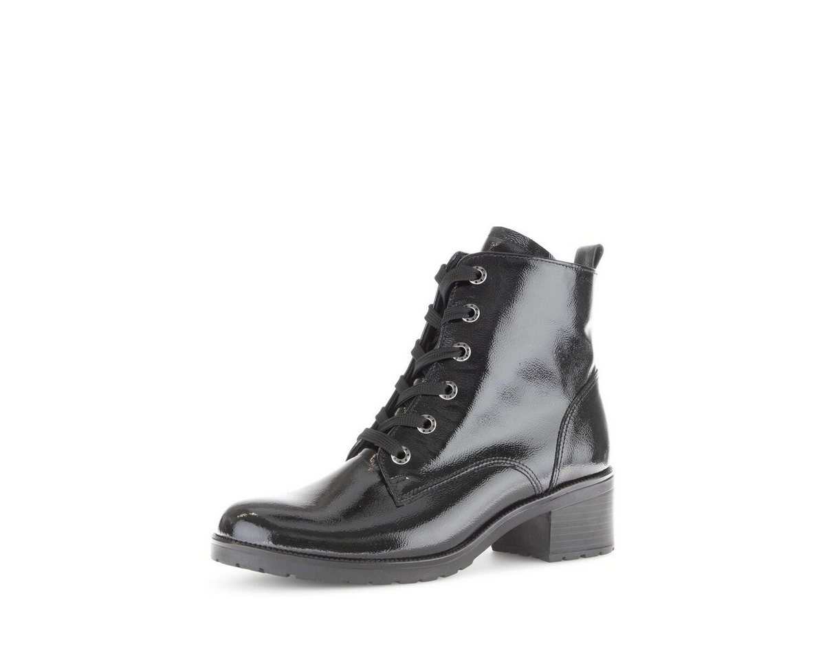 Gabor Schnürstiefelette Lackleder Schnürstiefelette