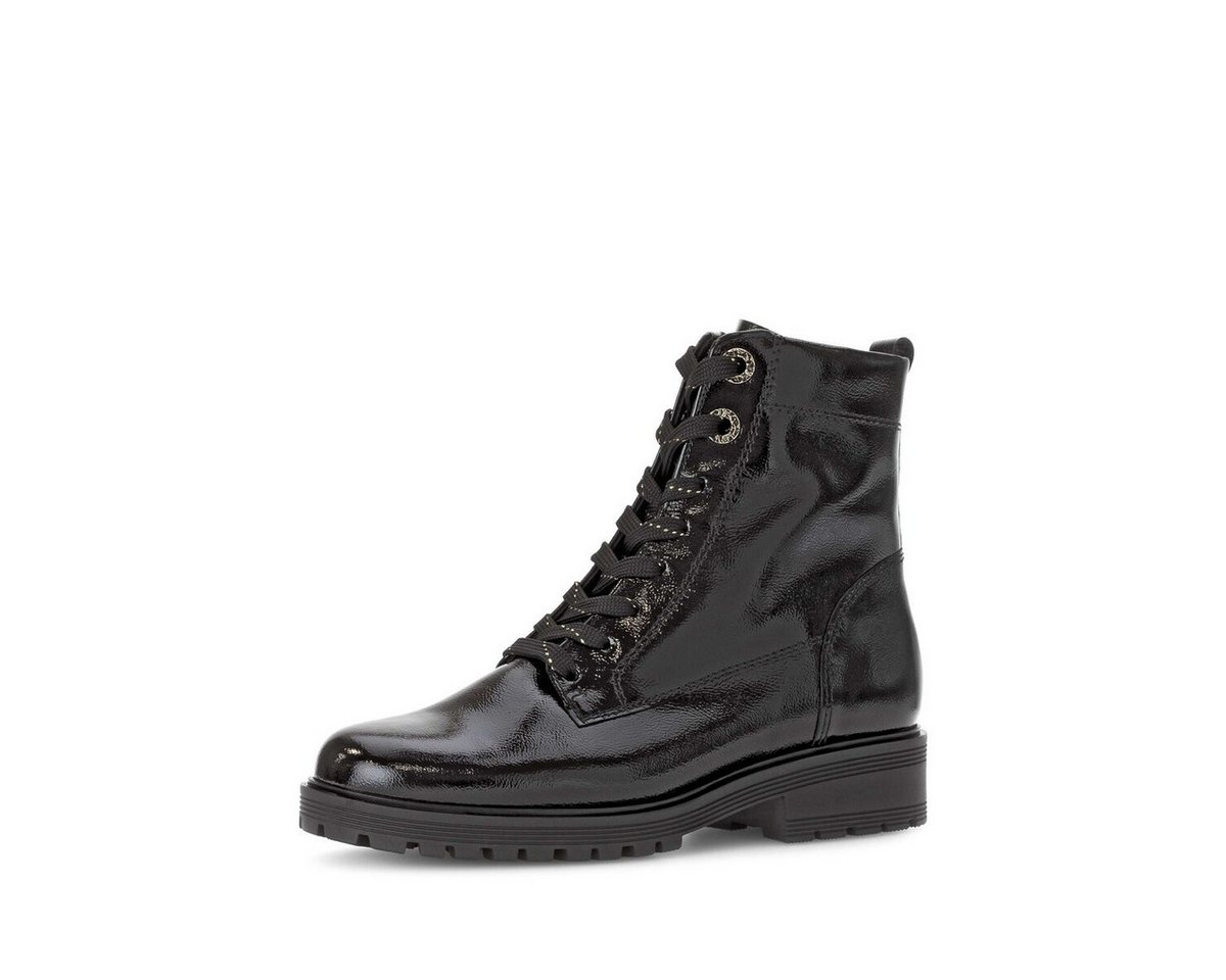 Gabor Schnürstiefelette Lackleder Schnürstiefelette (schwarz)