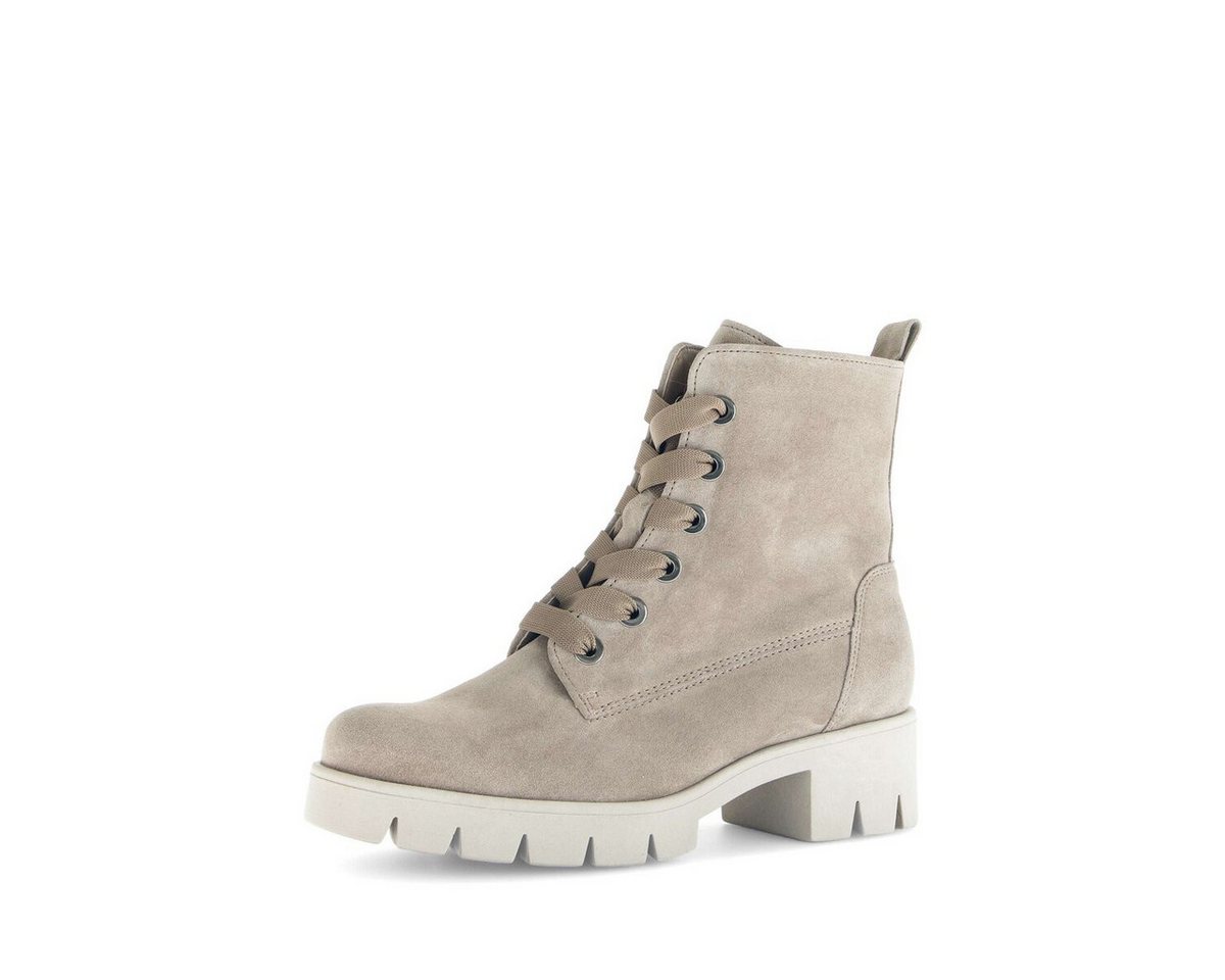 Gabor Schnürstiefelette Rauleder Schnürstiefelette (beige)