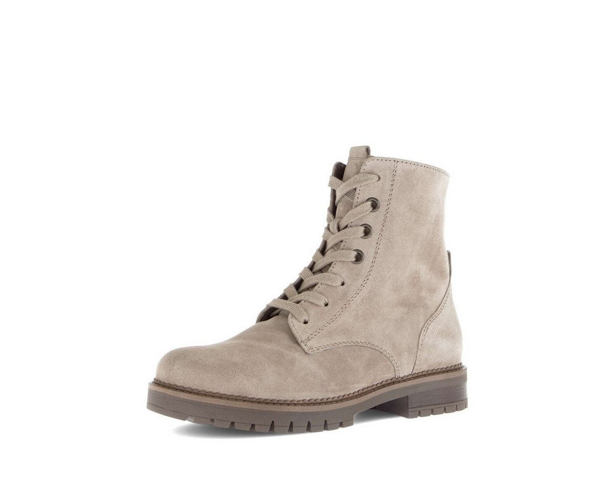Gabor Schnürstiefelette Rauleder Schnürstiefelette (beige)