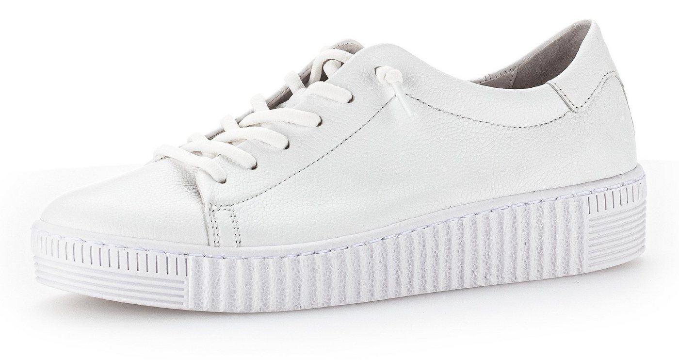 Gabor Slip-On Sneaker, Freizeitschuh, Halbschuh, Schnürschuh, elastische Schnürsenkel