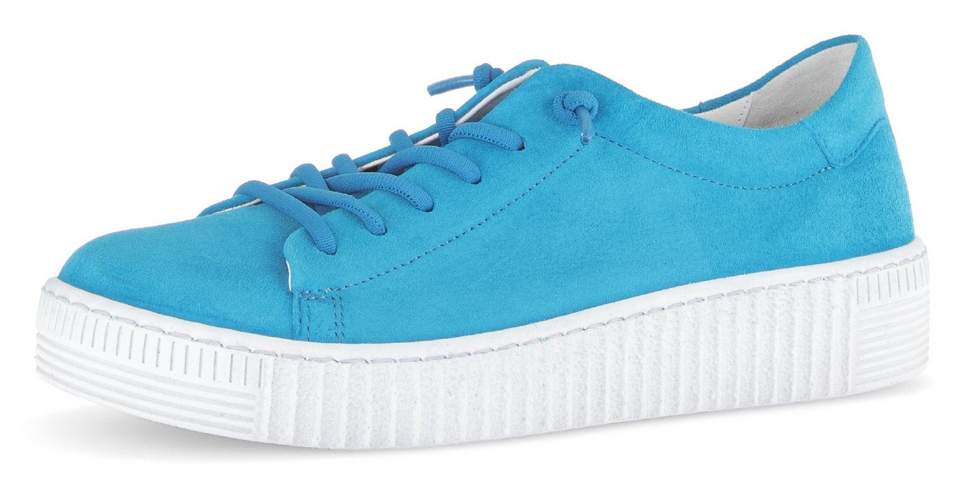 Gabor Slip-On Sneaker, Freizeitschuh, Halbschuh, Slipper mit Best Fitting-Ausstattung (türkis)