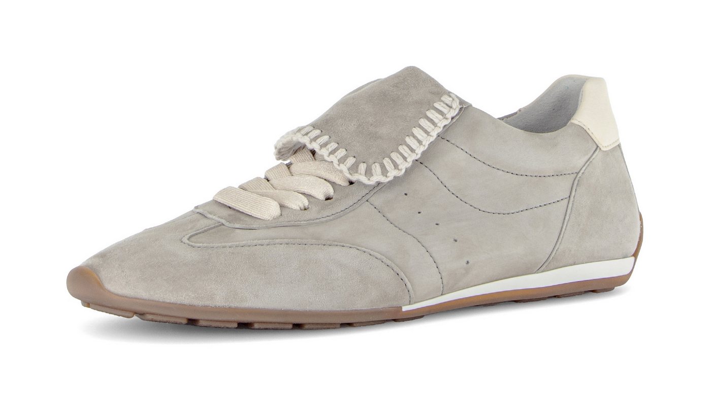 Gabor Sneaker Freizeitschuh, Halbschuh, Schnürer mit Ziernähten und Kontrastbesatz