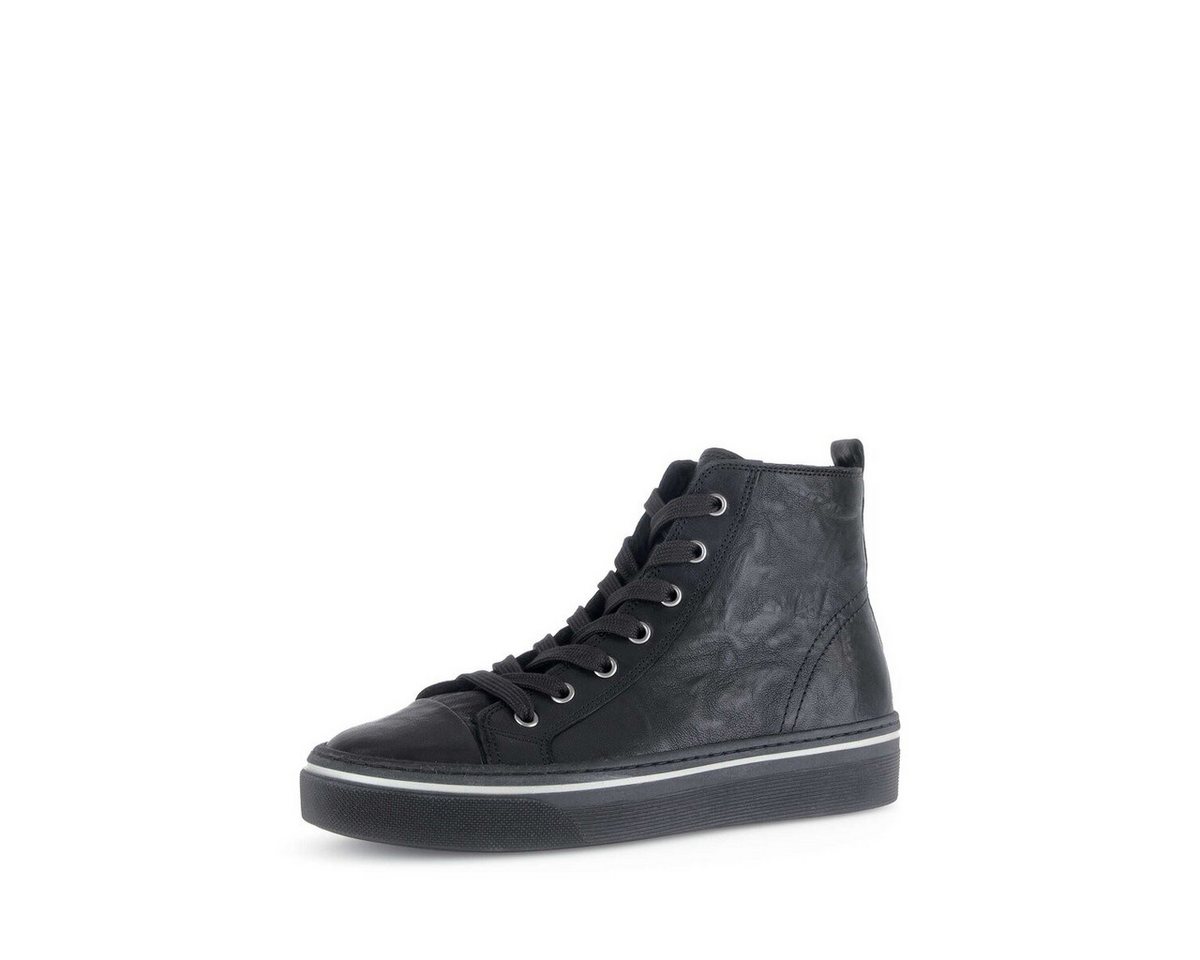 Gabor Sneaker high Glattleder Sneaker (schwarz)