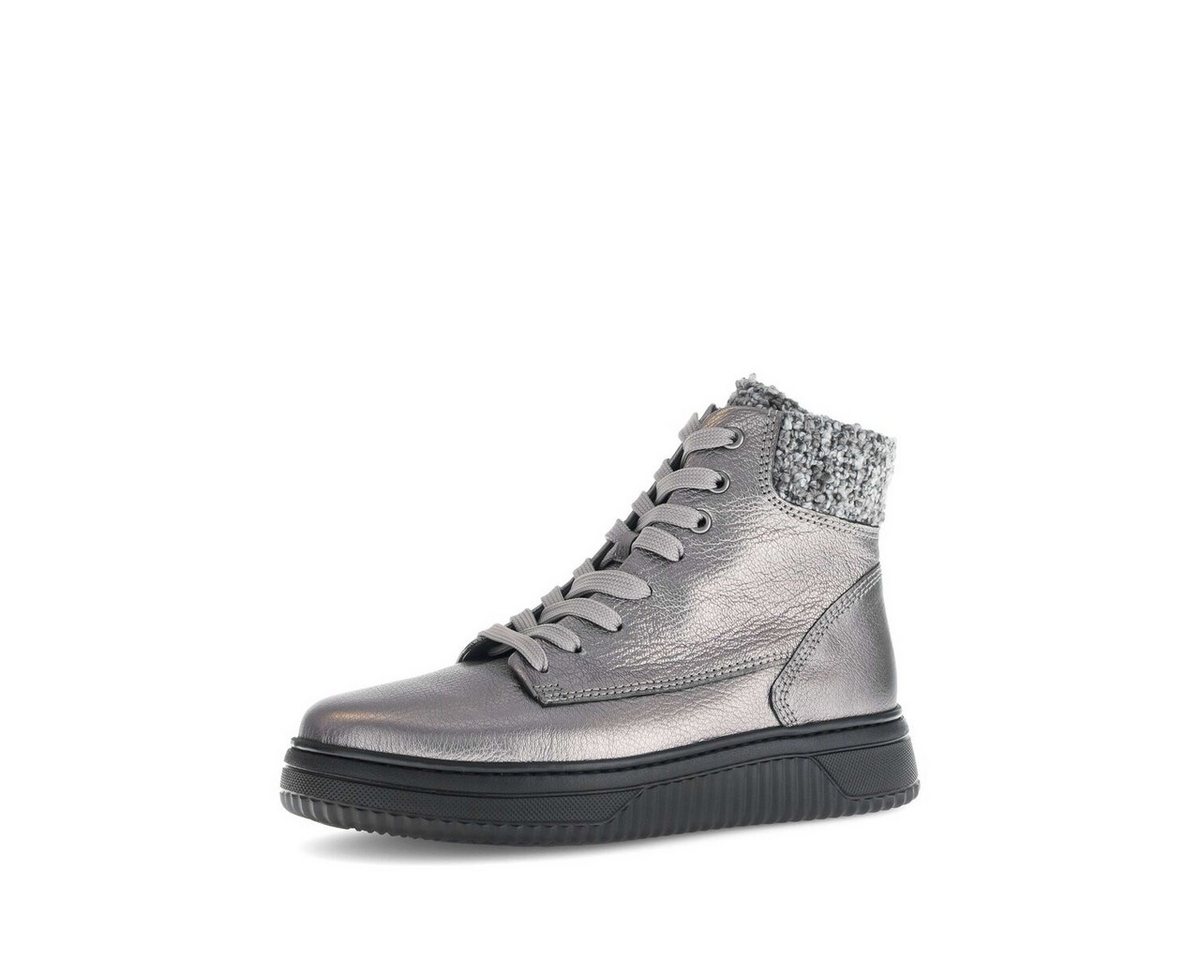 Gabor Sneaker high Materialmix Leder/Lederimitat Sneaker (silber)