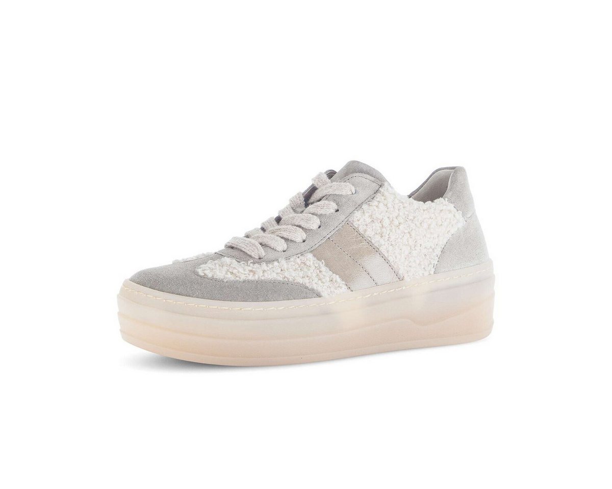 Gabor Sneaker low Materialmix Leder/Lederimitat Sneaker (beige)